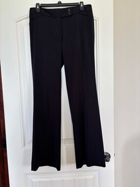 White House Black Market Black Boot-Cut Dress Pants. Sz 6. Inseam 32.5